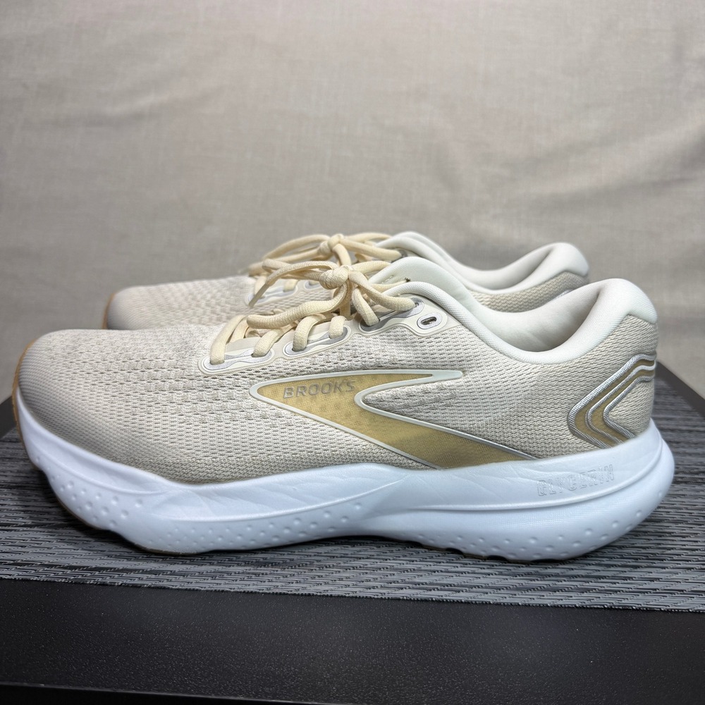Brooks Glycerin 21 Shoes - Mens 10 - Khaki Beige Running 1104191D293